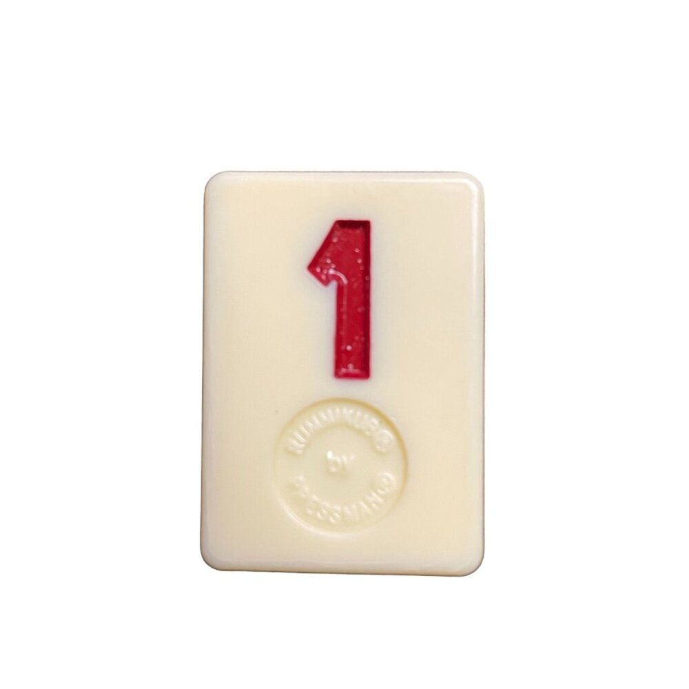Pressman Rummikub Red  1 Tile Original Replacement Game Piece Smooth Back u